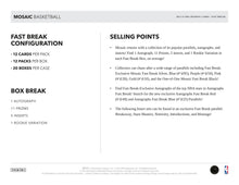 Load image into Gallery viewer, 2022-23 Panini Mosaic Basketball Fast Break Box