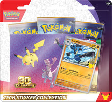 Load image into Gallery viewer, Pokémon TCG: 30th Celebration Tech Sticker Collection (Assorted)