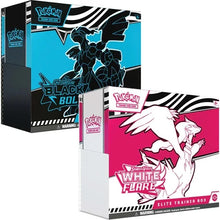 Load image into Gallery viewer, Pokémon TCG: Scarlet & Violet— Black Bolt & White Flare Elite Trainer Box Bundle