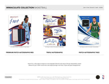 Load image into Gallery viewer, 2020-21 Panini Immaculate Basketball Hobby Box