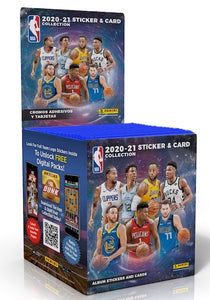 2020-21 Panini NBA – Stickers and Card Collection Packets Box - W / 50 PACKS