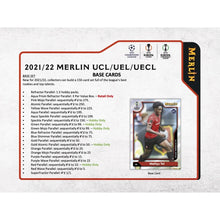 Load image into Gallery viewer, 2021-22 Topps UEFA Champions League Merlin Chrome Soccer Hobby Box