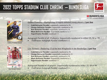 Load image into Gallery viewer, 2021-22 Topps Stadium Club Chrome Bundesliga Soccer Hobby