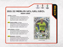 Load image into Gallery viewer, 2021-22 Topps UEFA Champions League Merlin Chrome Soccer Hobby Box
