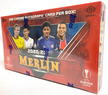 Load image into Gallery viewer, 2020-21 Topps UEFA Champions League Merlin Collection Hobby Box