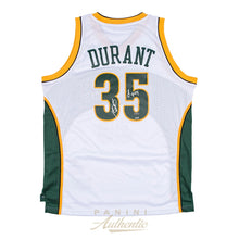 Load image into Gallery viewer, Kevin Durant Autographed White Supersonics Swingman Jersey with "08 ROY" Inscription ~ Limited Edition to 135 ~