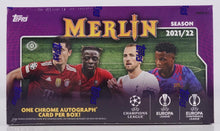 Load image into Gallery viewer, 2021-22 Topps UEFA Champions League Merlin Chrome Soccer Hobby Box