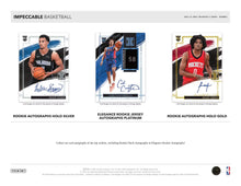 Load image into Gallery viewer, 2021-22 Panini Impeccable Basketball Hobby 3-Box Case