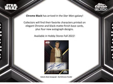 Load image into Gallery viewer, 2022 TOPPS STAR WARS CHROME BLACK HOBBY BOX