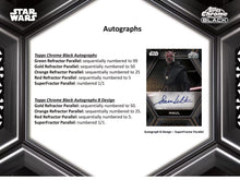 Load image into Gallery viewer, 2022 TOPPS STAR WARS CHROME BLACK HOBBY BOX