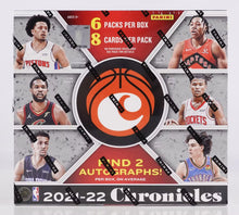 Load image into Gallery viewer, 2021-22 Panini Chronicles Basketball Hobby Box