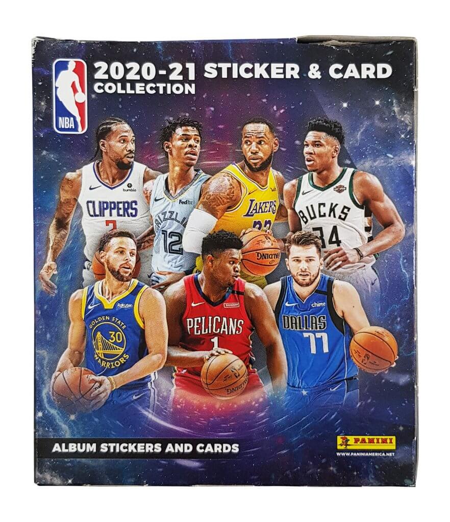 2020-21 Panini NBA – Stickers and Card Collection Packets Box - W / 50 PACKS