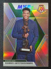 Load image into Gallery viewer, 2019-20 Panini Mosaic Giannis Antetokounmpo MVPs Silver Prizm #297
