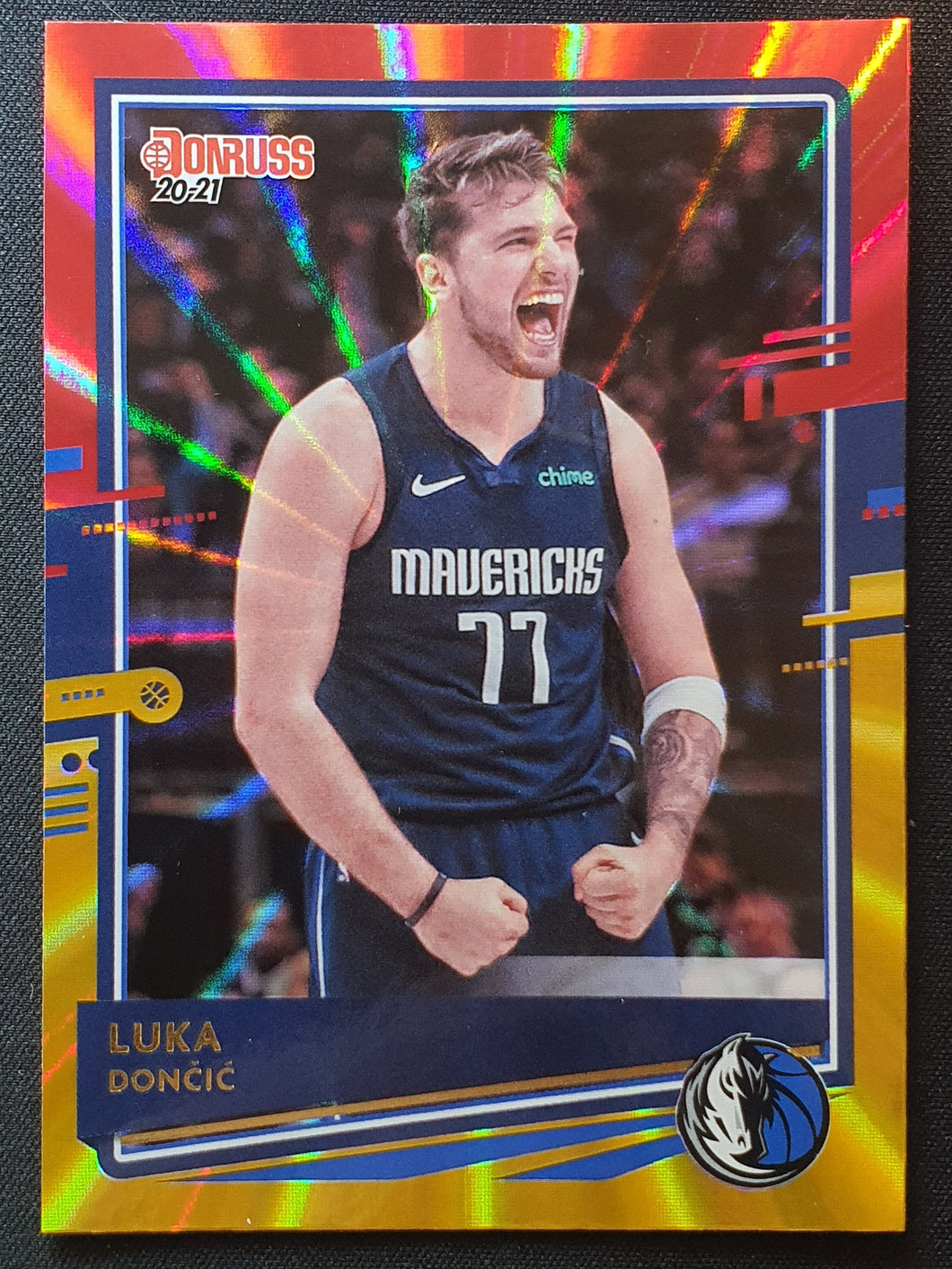 2020-21 Panini Donruss Luka Doncic Red Gold Prizm TMALL Exclusive #13