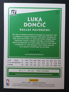 2020-21 Panini Donruss Luka Doncic Red Gold Prizm TMALL Exclusive #13