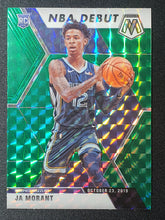 Load image into Gallery viewer, 2019-20 Panini Mosaic Ja Morant NBA DEBUT Green Prizm RC Rookie #274