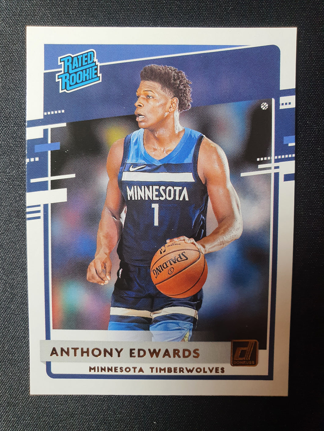 2021-21 Panini Donruss Anthony Edwards Rated Rookie RC #201