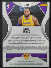 Load image into Gallery viewer, 2019-20 Panini Prizm LeBron James #129