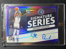 Load image into Gallery viewer, 2020-21 Panini Donruss Optic Anthony Edwards Signature Series Rookie RC Auto Purple