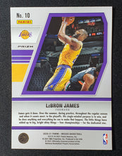 Load image into Gallery viewer, 2020-21 Panini Mosaic LeBron James Will To Win Silver Prizm #10
