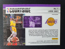 Load image into Gallery viewer, 2019-20 Panini HOOPS Premium Stock LeBron James Courtside Silver Prizm #1