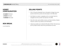 Load image into Gallery viewer, 2021-22 Panini Chronicles Basketball Hobby Box