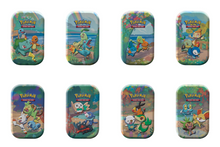Load image into Gallery viewer, POKÉMON TCG Celebrations Mini Tin Sealed Display (set of 8 tins)