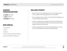 Load image into Gallery viewer, 2019-20 Panini Mosaic Choice Basketball Hobby Box