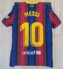 Load image into Gallery viewer, Lionel Messi FC Barcelona MATCH ISSUED Signed Jersey GOAT - ICONS Certified Authentic
