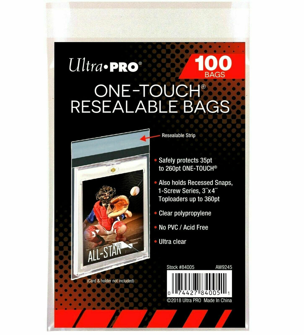 Ultra Pro One-Touch Resealable Bags Clear card protectors 100ct