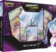 Load image into Gallery viewer, Pokemon Champion&#39;s Path Hatterene V 6-Box Case
