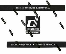 Load image into Gallery viewer, 2020-21 Panini Donruss Basketball NBA Cello Fat Pack Box