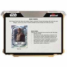 Load image into Gallery viewer, 2022 Topps Star Wars Finest Hobby Box - Incl. 2 Mini Boxes
