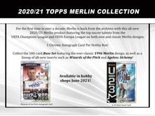 Load image into Gallery viewer, 2020-21 Topps UEFA Champions League Merlin Collection Hobby Box