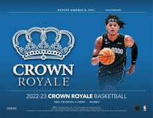 Load image into Gallery viewer, 2022-23 Panini Crown Royale Basketball Hobby Box
