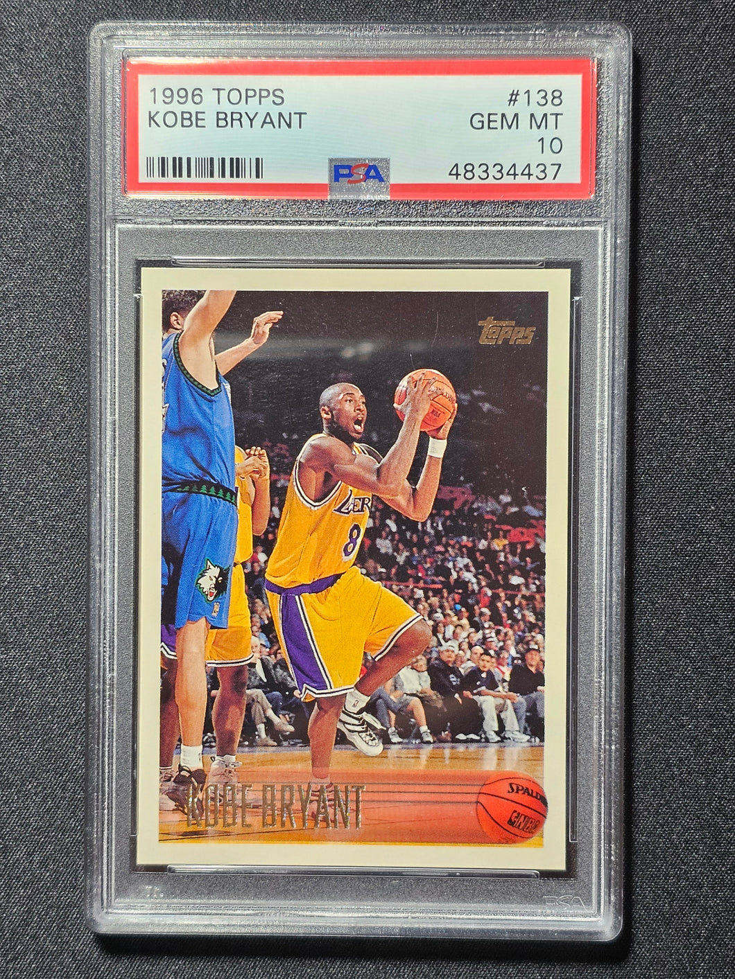 1996 Topps Kobe Bryant #138 PSA 10 GEM MINT
