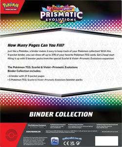 POKEMON TCG Scarlet & Violet 8.5 Prismatic Evolutions Binder Collection