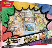 Load image into Gallery viewer, Pokémon Ascended Heroes First Partners Deluxe Pin Collection Sealed Cases - 6 Boxes
