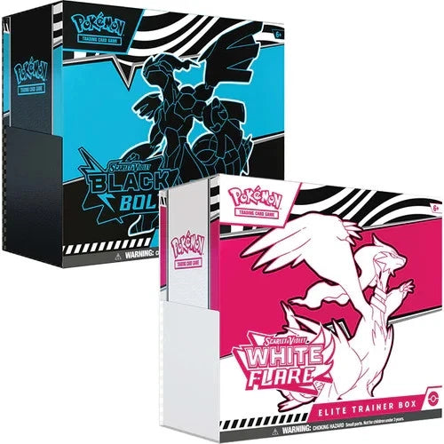 Pokémon TCG: Scarlet & Violet— Black Bolt & White Flare Elite Trainer Box Bundle