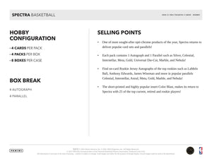 2020-21 Panini Spectra Basketball Hobby Box