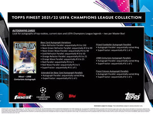 [PREORDER] 2021-22 Topps Finest UEFA Champions League Soccer Hobby Box (Aug 2022)