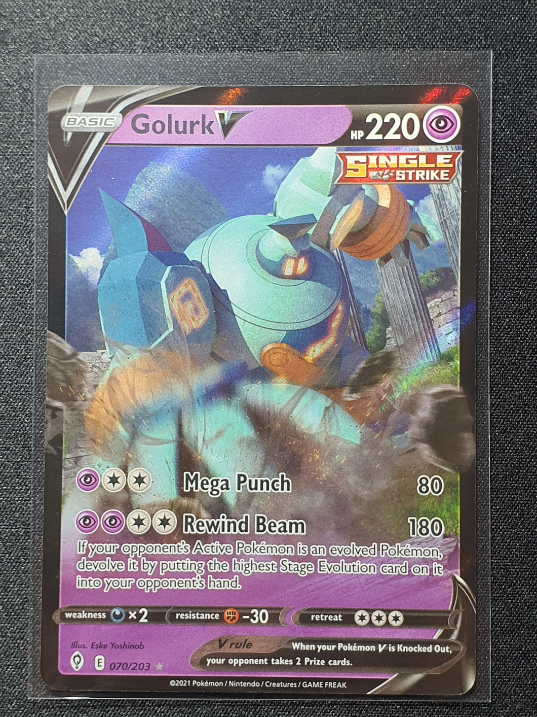 Pokemon - Evolving Skies - Golurk V 070/203