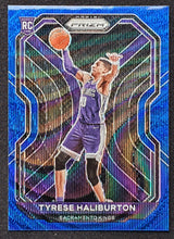 Load image into Gallery viewer, 2020-21 Panini Prizm Tyrese Haliburton Rookie RC Blue Wave Asia Tmall Exclusive #262
