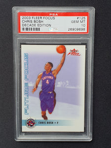 2003 Fleer Focus Chris Bosh Decade Edition Rookie RC /100 PSA 10 POP 1