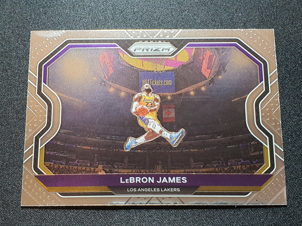 2020-21 Panini Prizm Basketball LeBron James - Kobe Tribute Dunk