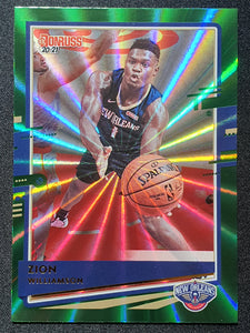 2020-21 Panini Donruss Zion Williamson Green Lasor