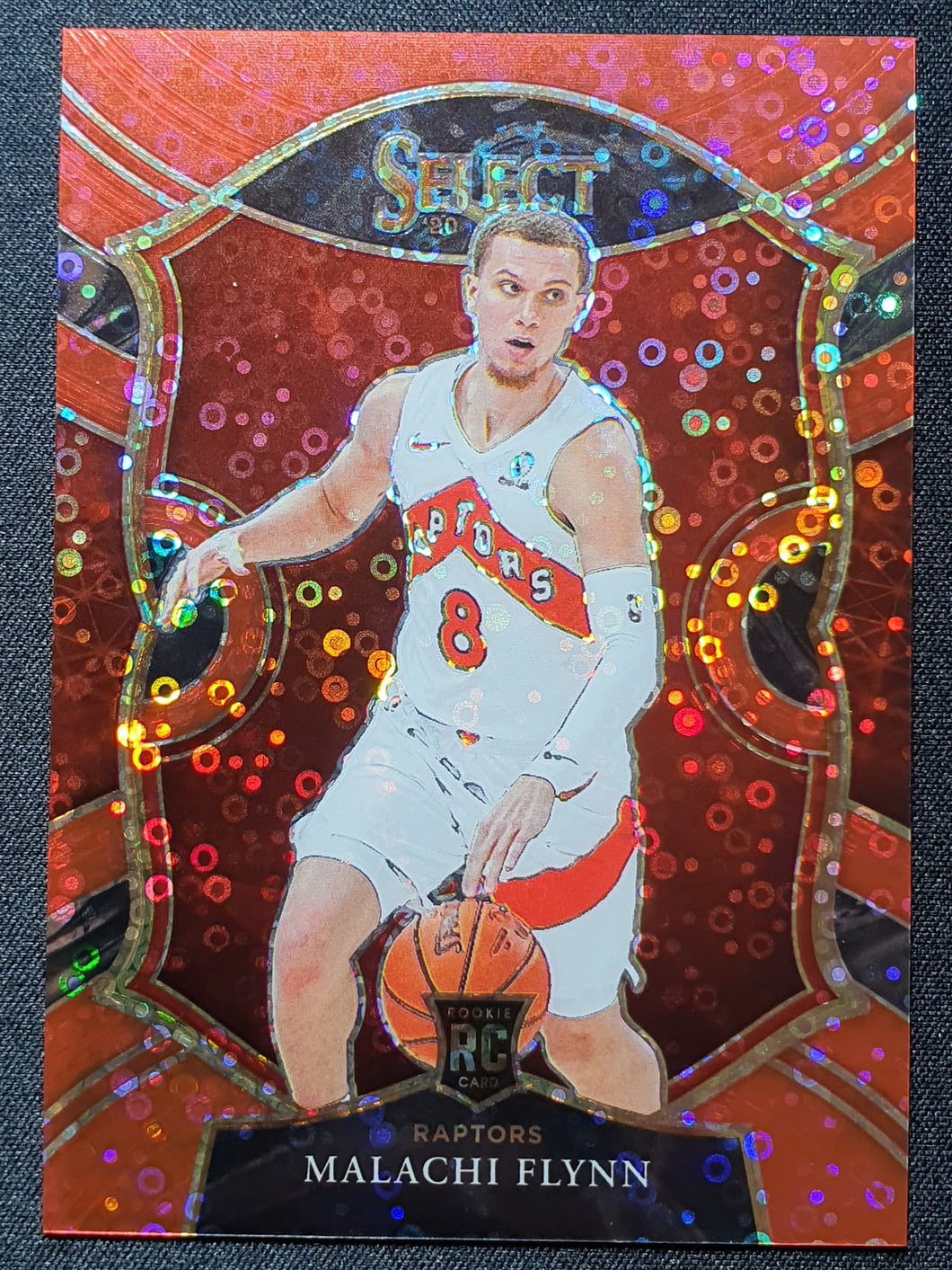 2020-21 Panini Select Malachi Flynn Concourse Red Disco /49 Prizm Rookie RC