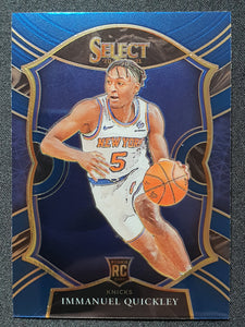 2020-21 Panini Select Immanuel Quickley Blue Rookie RC