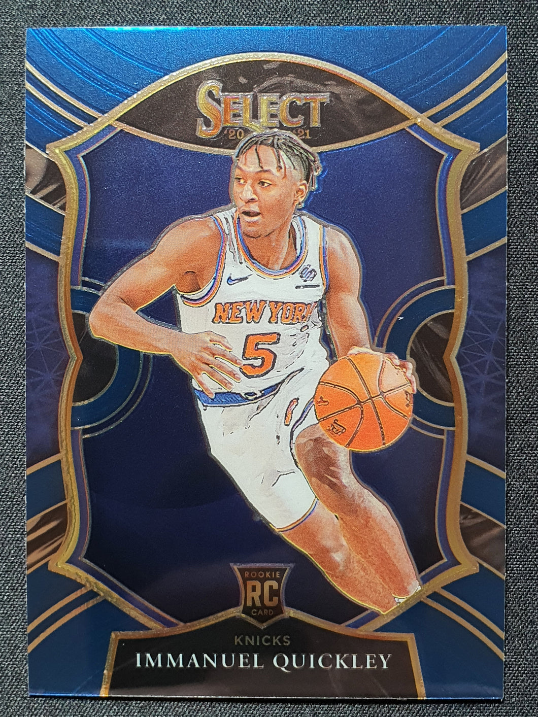 2020-21 Panini Select Immanuel Quickley Blue Rookie RC