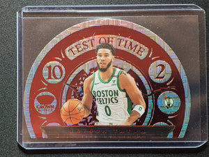 2020-21 Crown Royale Jayson Tatum TEST OF TIME SSP Asia Red Exclusive Parallel
